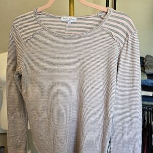 Michael Stars Pink Gray Tee Size Large